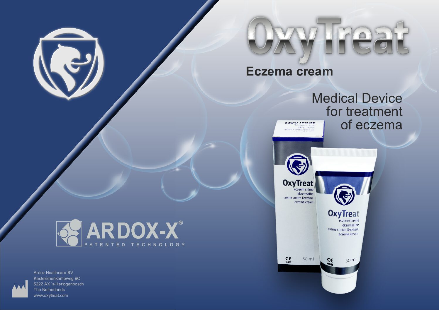 OxyTreat eczema cream flyer EN